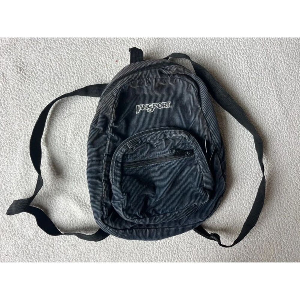 Vintage 90s Jansport Blue Corduroy Backpack Small